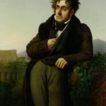 "Chateaubriand Meditando Sobre as Ruinas de Roma" (Óleo sobre tela de Anne-Louis Girodet-Trioson, 1808)